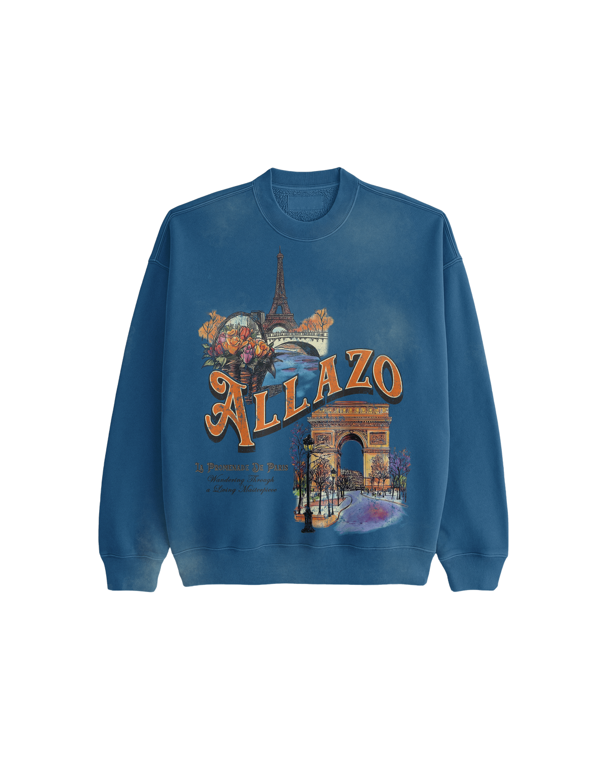 " La Promenade De Paris" // Long Sleeve Crew Neck Sweatshirt