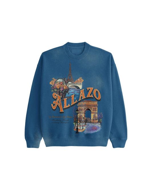 " La Promenade De Paris" // Long Sleeve Crew Neck Sweatshirt