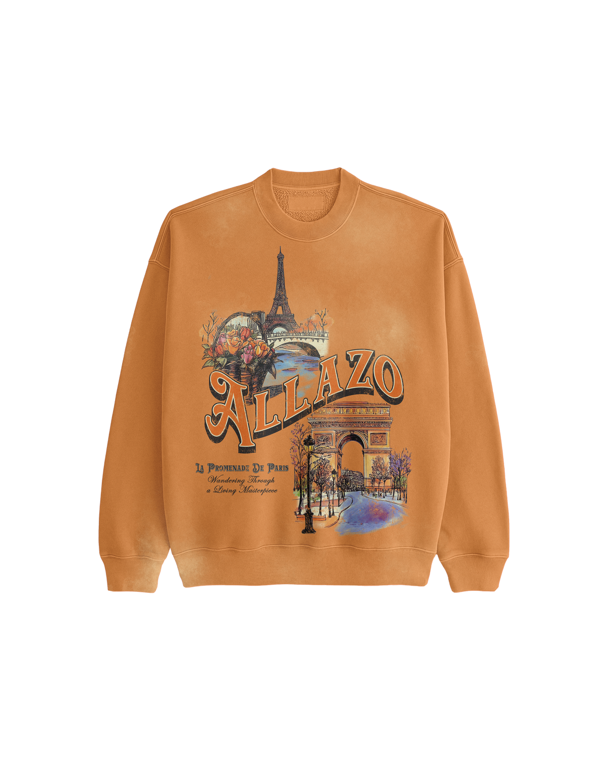 " La Promenade De Paris" // Long Sleeve Crew Neck Sweatshirt