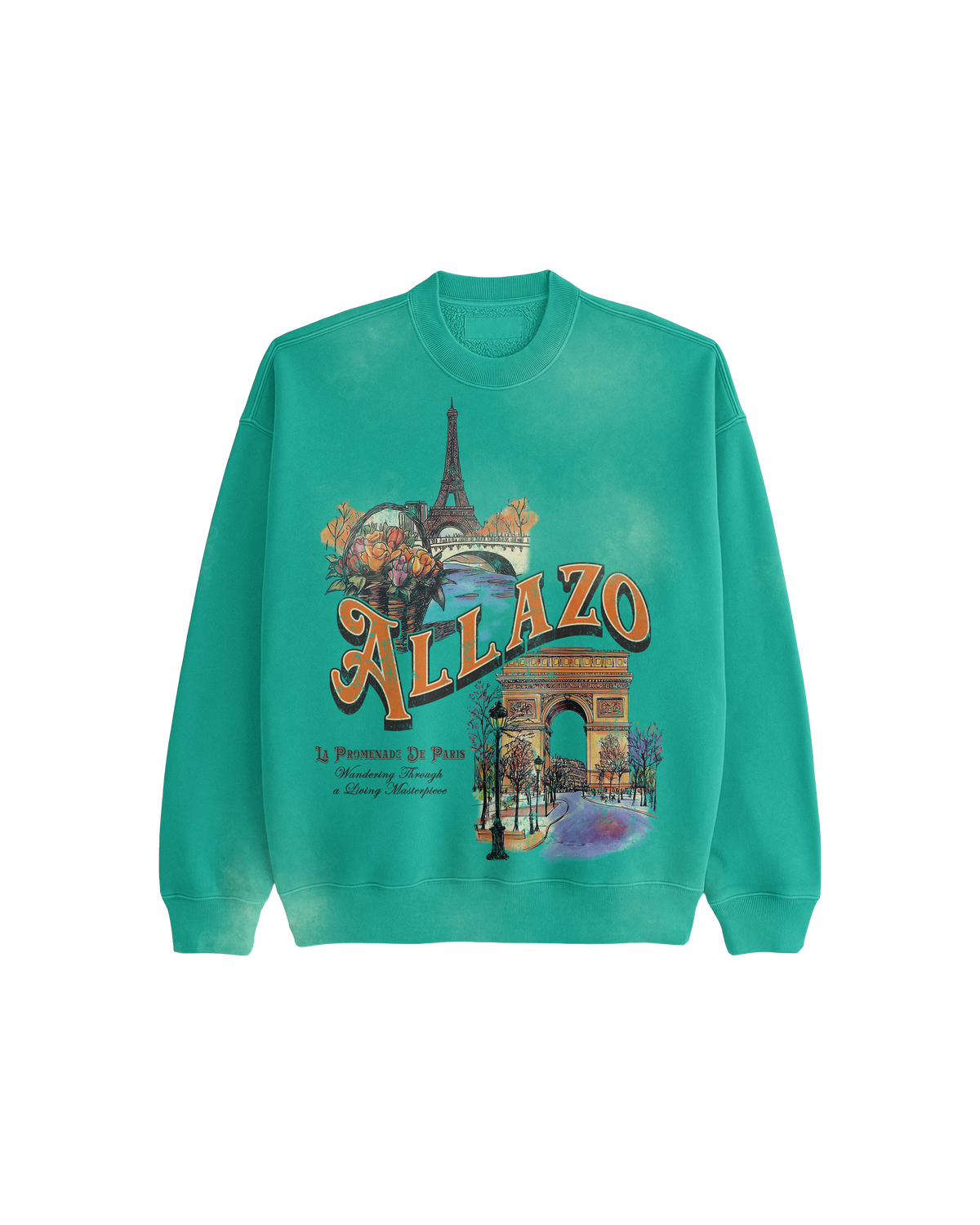 " La Promenade De Paris" // Long Sleeve Crew Neck Sweatshirt